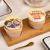 Sweet Valentine Pineapple Cupcake Duo