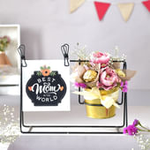 Sweetest Mum Floral Bucket