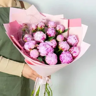 Bouquet Of Tender Peonies