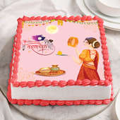Swirl Karwachauth Cake