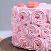 Swirl Licious Strawberry Valentine Cake