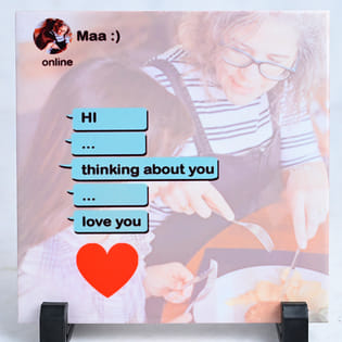 Personalised Table top for Maa front view