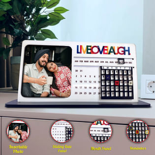 Tabletop Photo Calendar New Year Gift