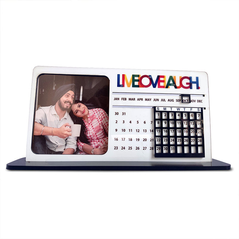 Tabletop Photo Calendar For Valentine