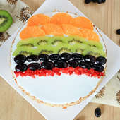 Tantalizing Delight - Fruit Cake with Top View