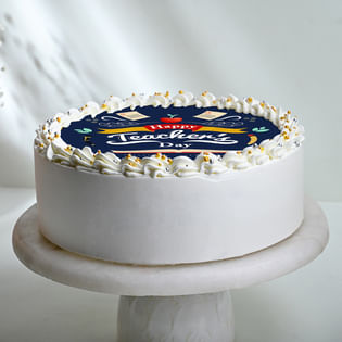 Teachers Day Poster Cake