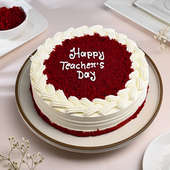 Teachers Day Classic Red Velvet Cake 