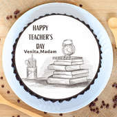 Teachers Day Poster Cake 