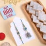 Designer Teal Bhaiya Bhabhi Rakhis With Kaju Katli
