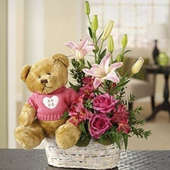 Teddy Bear N Bouquet