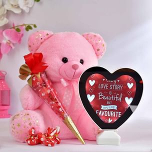 Teddy Chocolates N Love Mirror Frame