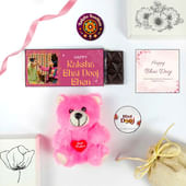 Teddy N Chocolate Bhai Dooj Gift Set For Sister