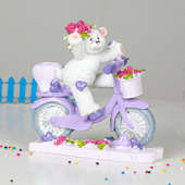 Teddy On Bicycle Statue