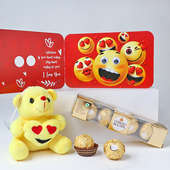 Teddy Rocher N Card Combo for Valentine's Day