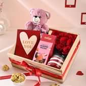 Teddy Velvet Rose Delight Hamper