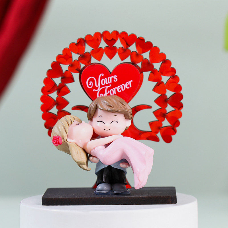 Tender Embrace Miniature Couple Showpiece