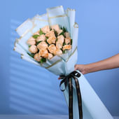 The Calm Of Peach Roses
