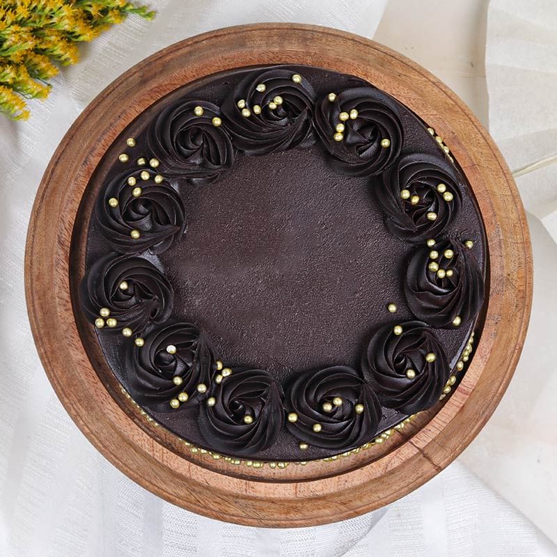 Top View Chocolate Cake for Husband Online