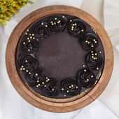Top View Chocolate Cake for Husband Online