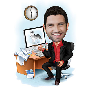 Caricature For Corporate Guy