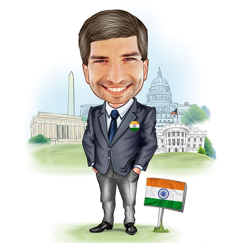 The Gentleman Personalised Caricature