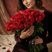 The Glory Of Crimson Roses