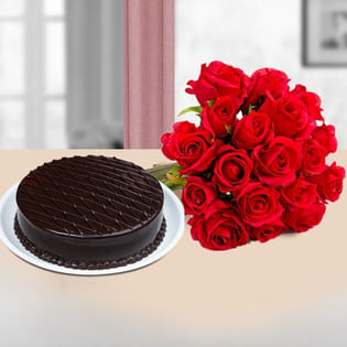 The Indulgent Chocolate N Rose Duo