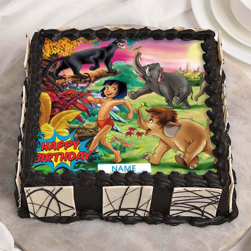 Jungle Book Birthday Photo Cake