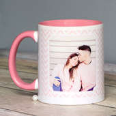 Lovey Dovey Personalised Mug with Back Sided View