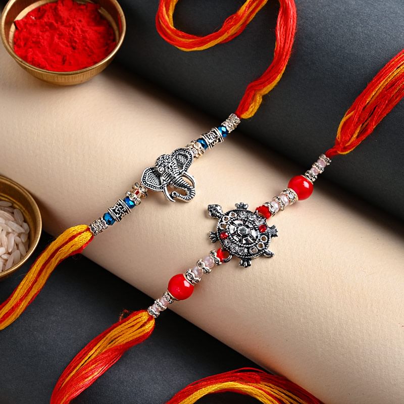 Send The Lucky Rakhi Duo for Brother Online - Divine Rakhi