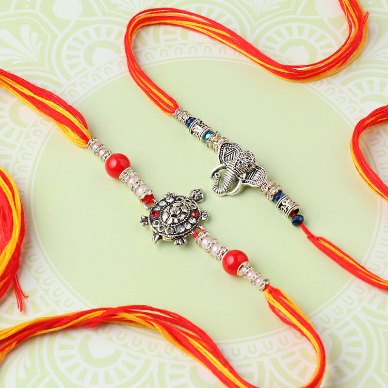 Send The Lucky Rakhi Duo for Brother Online - Divine Rakhi