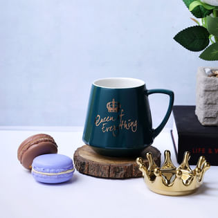 Blue colour Queen Mug: Best Gift for wife