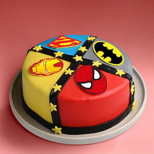 Superheroes Unite Cake