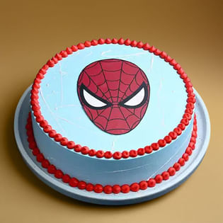 Spiderman Mask Cake