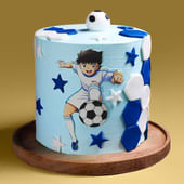 Captain Tsubasa Soccer Theme Cake
