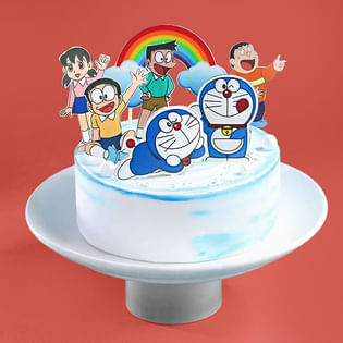 Doraemon N Friends Theme Cake