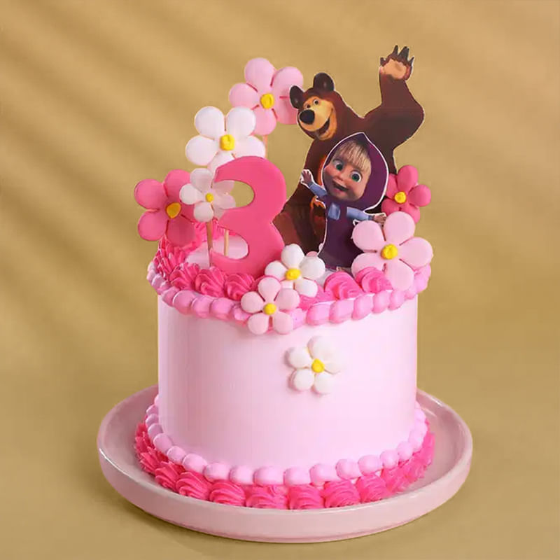 Masha N Bear Pink Perfection Cake