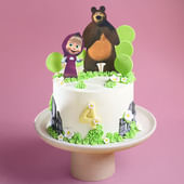 Masha N Bear Playtime Cake