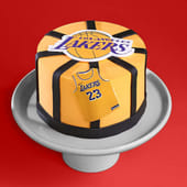 Basketball Fan Lakers Cake