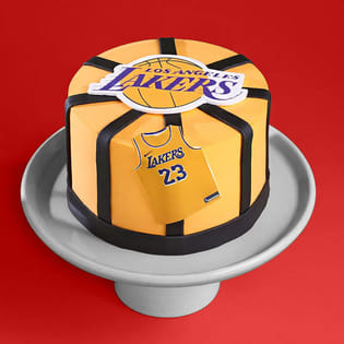 Basketball Fan Lakers Cake
