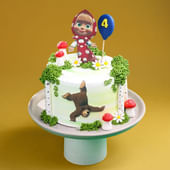 Masha N Bear Playful Cake