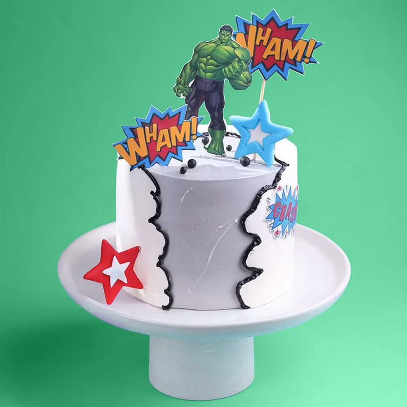 Dynamic Avengers Hulk Cake