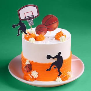 Slam Dunk Basketball Cake