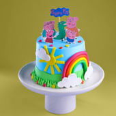 Peppa Pig Rainbow Fun Cake
