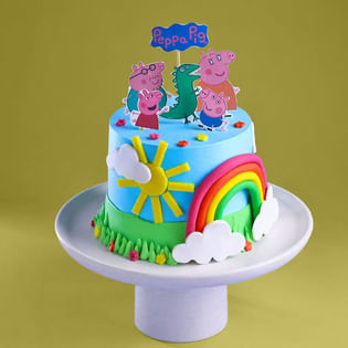 Peppa Pig Rainbow Fun Cake