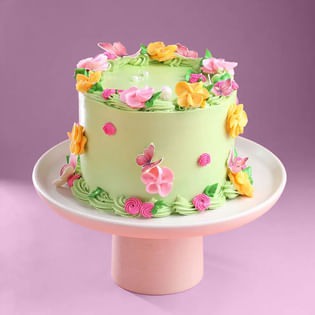 Blooming Garden Theme Cake