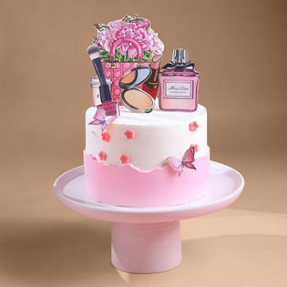 Makeup N Glam Theme Cake
