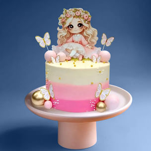 Dreamy Princess N Butterflies Cake