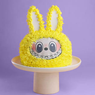 Fuzzy Labubu Cake