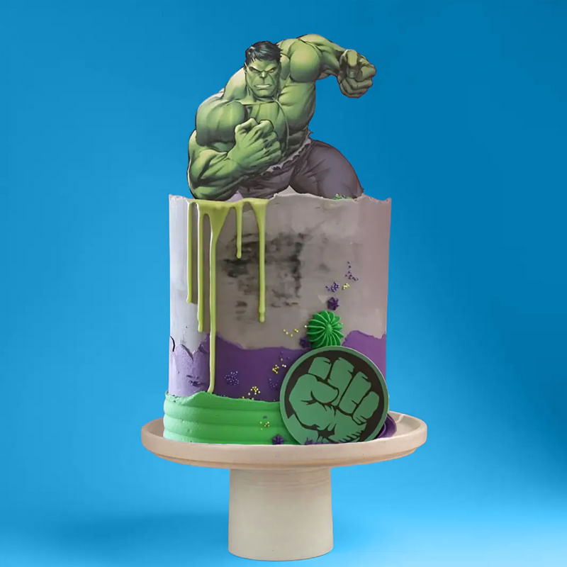 Epic Hulk Avenger Party Cake